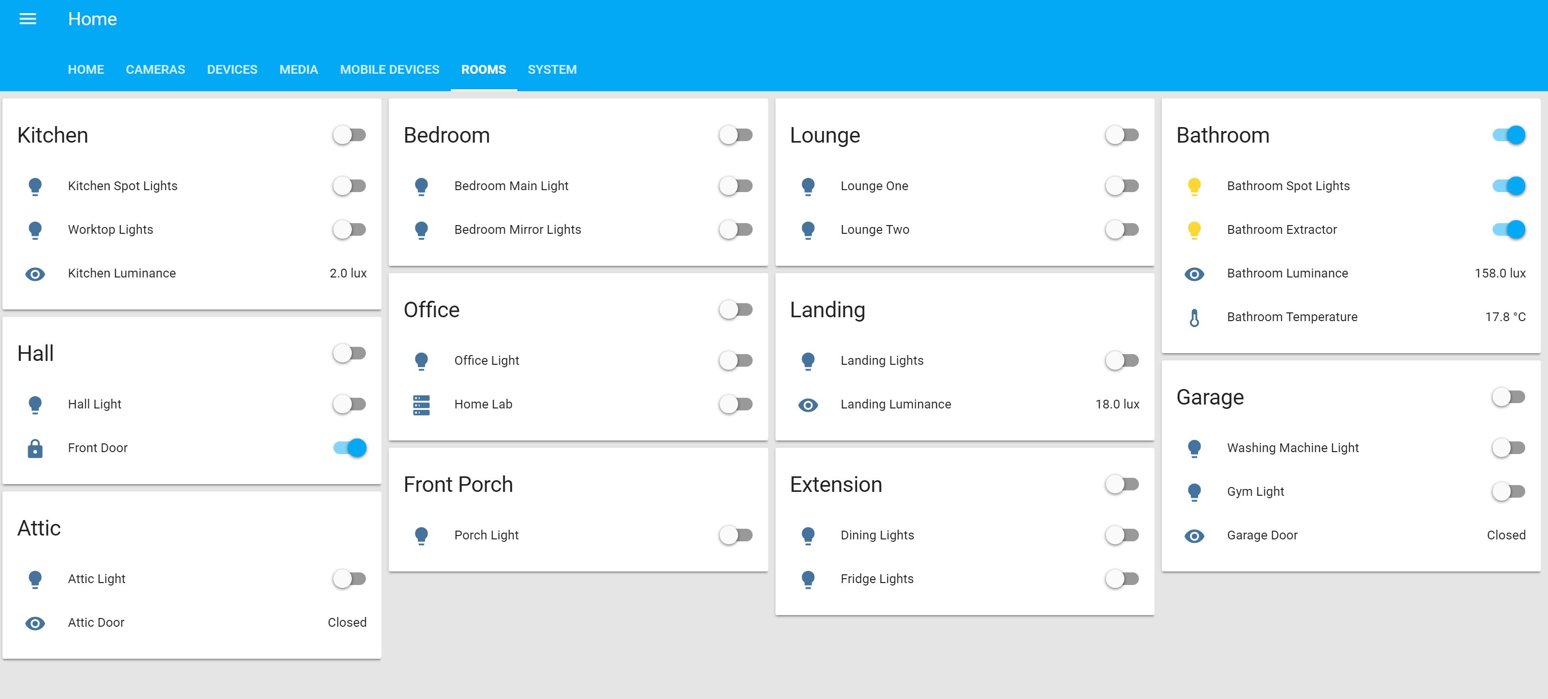 LightwaveRF Lights Generation 1 Home Assistant Custom Component